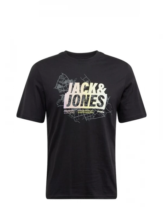 Foto van product JACK & JONES Shirt 'JCOMap Summer' pasteelgeel / pastelroze / zwart