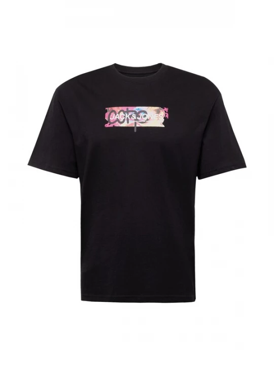 Foto van product JACK & JONES Shirt 'JCOSummer' lichtblauw / pink / zwart / wit