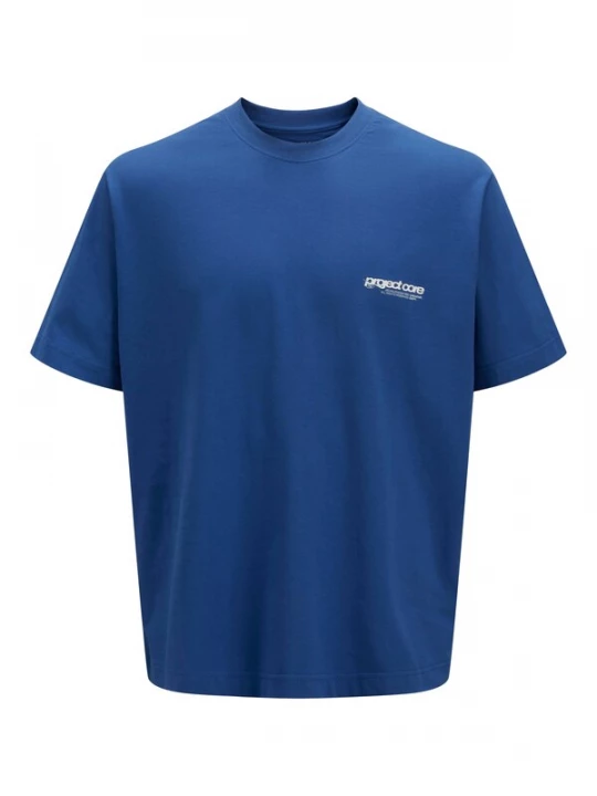 Foto van product JACK & JONES Shirt 'JCOUnion' blauw / wit