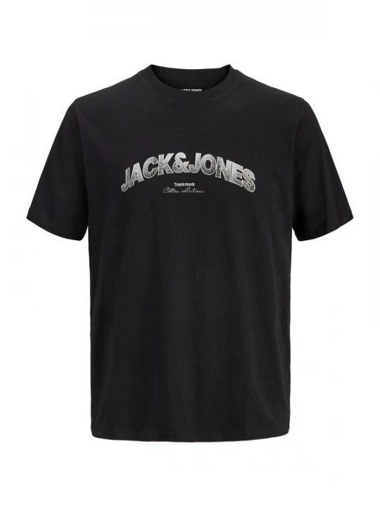 Foto van product JACK & JONES Shirt 'JJAVERY' zwart / wit gemêleerd