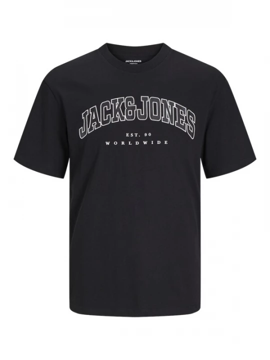 Foto van product JACK & JONES Shirt 'JJCaleb' zwart / wit