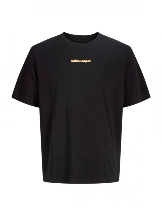 Foto van product JACK & JONES Shirt 'JJCity' pastelblauw / oranje / zwart / wit