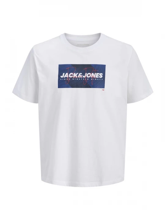 Foto van product JACK & JONES Shirt 'JJCole' donkerblauw / donkerrood / wit