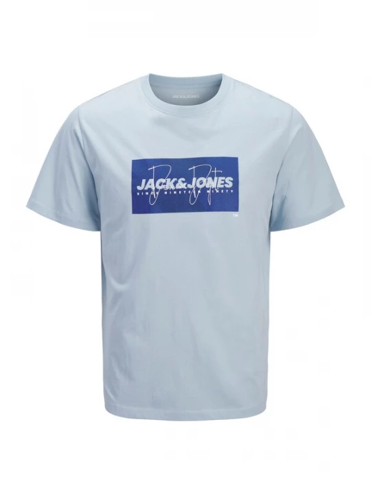 Foto van product JACK & JONES Shirt 'JJCole' navy / lichtblauw / wit