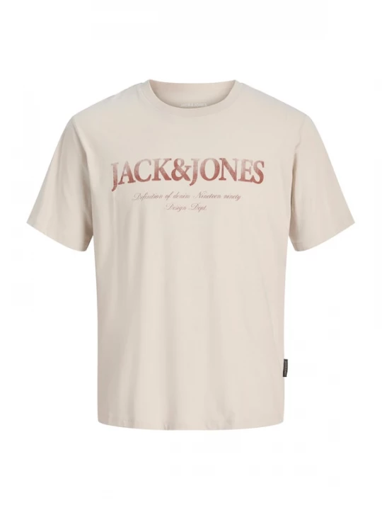 Foto van product JACK & JONES Shirt 'JJDevin Daytona' crème / roestbruin