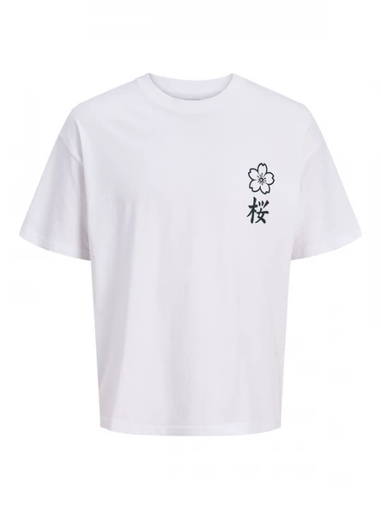 Foto van product JACK & JONES Shirt 'JJDYLAN' zwart / wit