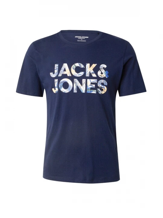 Foto van product JACK & JONES Shirt 'JJEBryan' navy / jade groen / koraal / wit