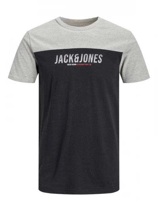 Foto van product JACK & JONES Shirt 'JJEDan' grijs gemêleerd / rood / zwart / wit