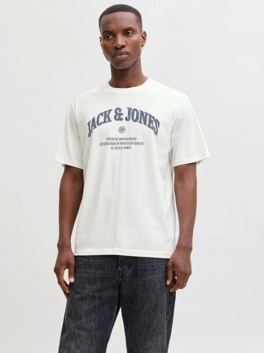 Foto van product JACK & JONES Shirt 'JJEDenver' blauw / donkerblauw / wit