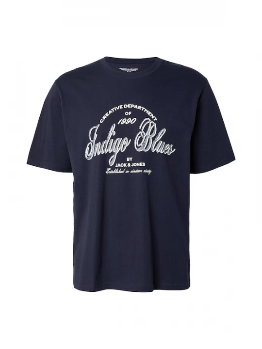 Foto van product JACK & JONES Shirt 'JJEDenver' marine / wit