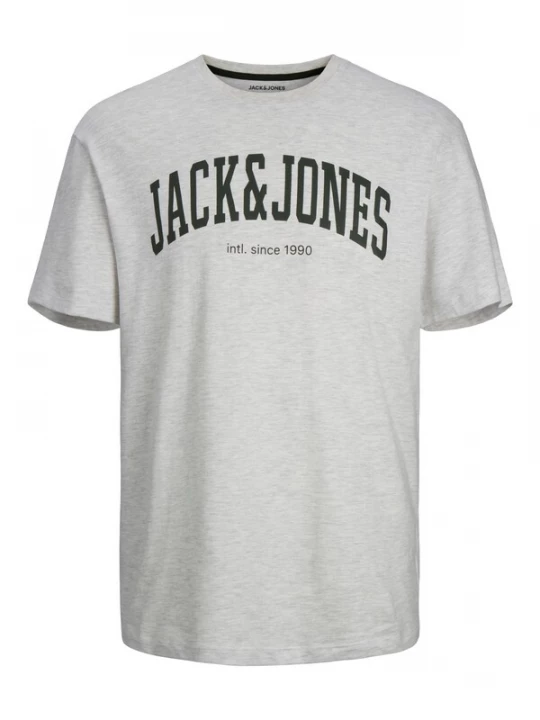 Foto van product JACK & JONES Shirt 'JJEJosh' zwart / wit gemêleerd