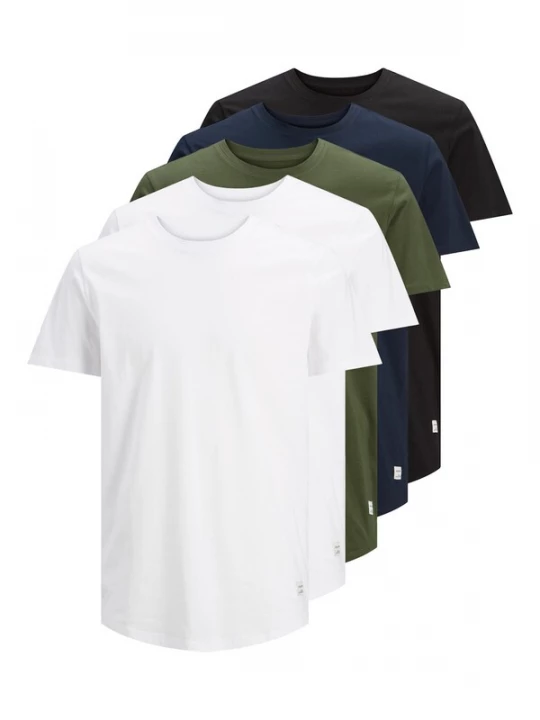 Foto van product JACK & JONES Shirt 'JJENoa' navy / donkergroen / zwart / wit