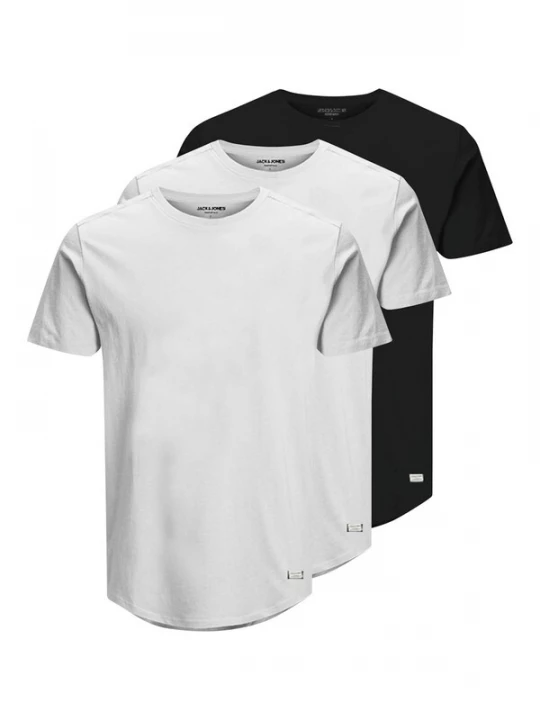 Foto van product JACK & JONES Shirt 'JJENoa' zwart / wit