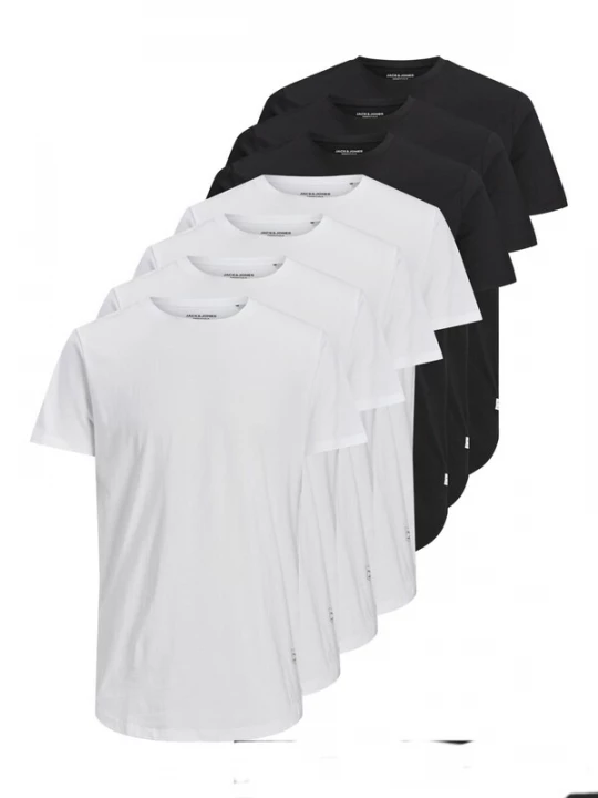 Foto van product JACK & JONES Shirt 'JJENoa' zwart / wit