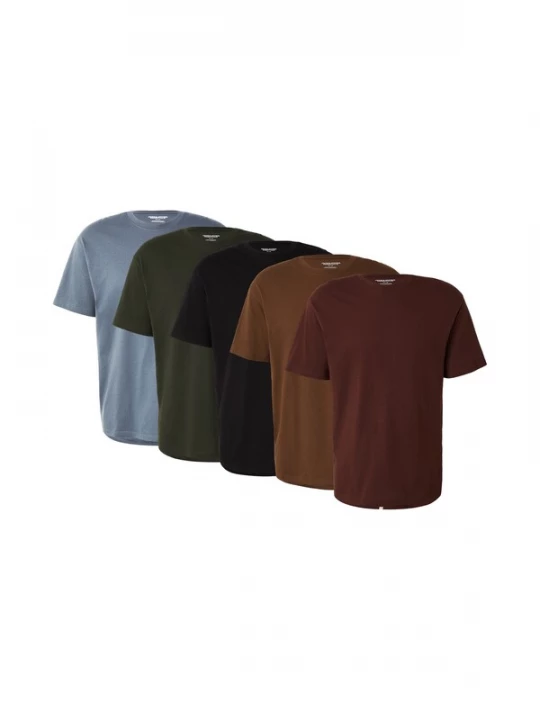 Foto van product JACK & JONES Shirt bruin / grijs / grijs gemêleerd / donkergroen / zwart