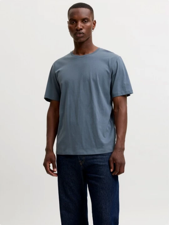 Foto van product JACK & JONES Shirt 'JJEORGANIC' donkergrijs