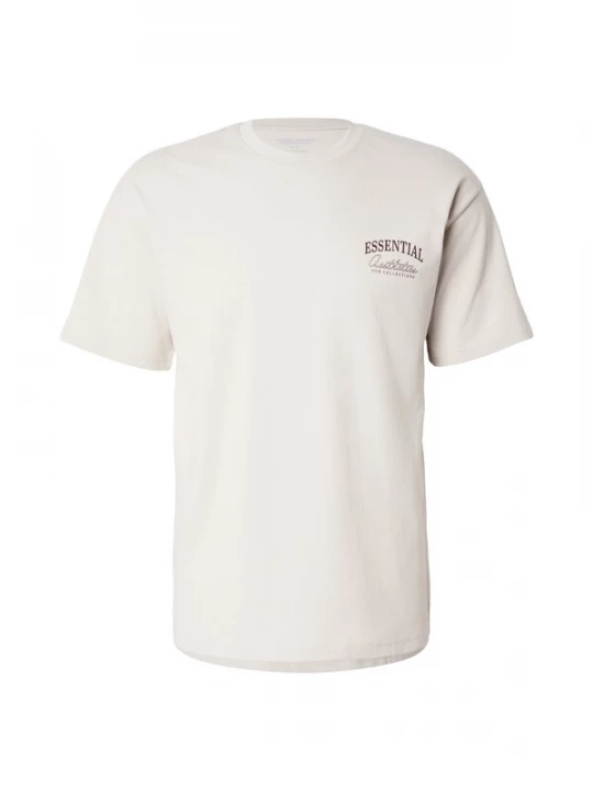 Foto van product JACK & JONES Shirt 'JJEORGANIC STUDIO' ivoor / chocoladebruin