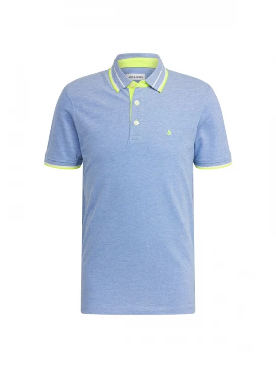 Foto van product JACK & JONES Shirt 'JJEPaulos' lichtblauw / citroen / wit