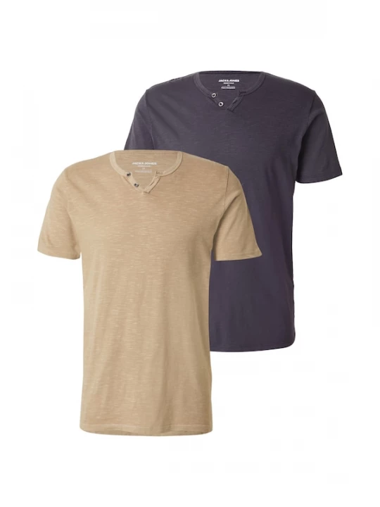 Foto van product JACK & JONES Shirt 'JJESPLIT' donkerbeige / grijs