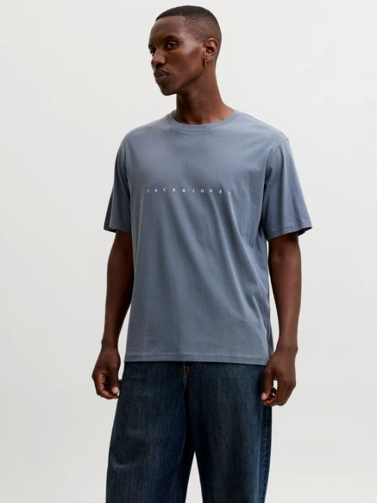 Foto van product JACK & JONES Shirt 'JJEStar' basaltgrijs / wit