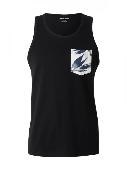Foto van product JACK & JONES Shirt 'JJHONOLULU' crème / navy / zwart / wit