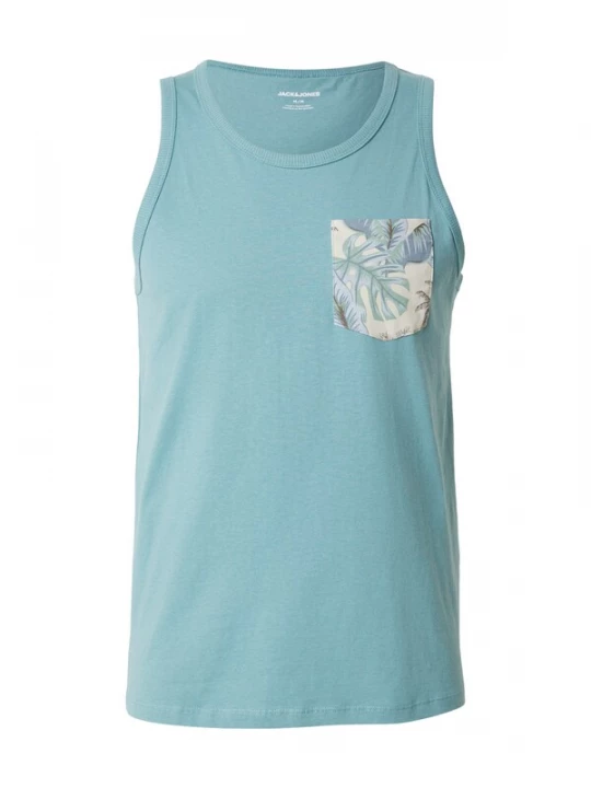 Foto van product JACK & JONES Shirt 'JJHONOLULU' lichtblauw / mintgroen / offwhite