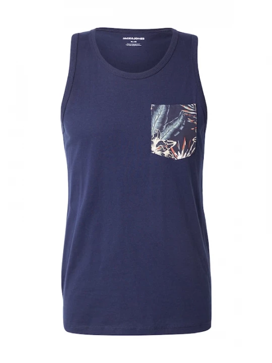 Foto van product JACK & JONES Shirt 'JJHONOLULU' navy / pasteelgeel / oranje