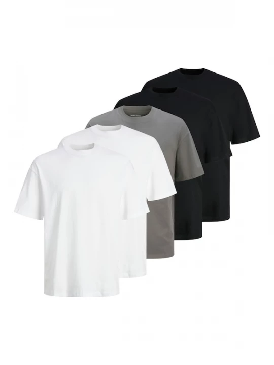 Foto van product JACK & JONES Shirt 'JJHugo' aardetinten / zwart / wit