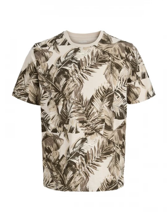Foto van product JACK & JONES Shirt 'JJJeff' crème / grijs / olijfgroen