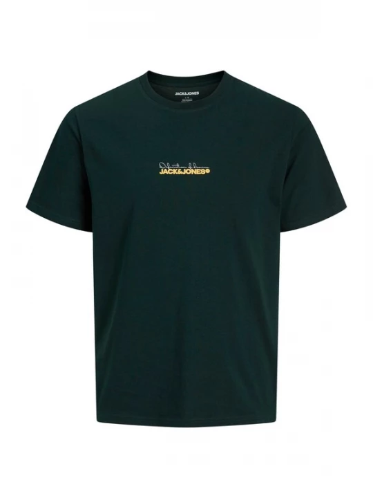 Foto van product JACK & JONES Shirt 'JJKENDRICK' chamois / donkergroen / wit