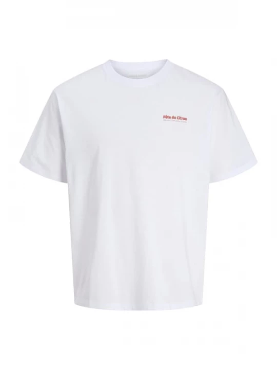 Foto van product JACK & JONES Shirt 'JJLEMON' limoen / grasgroen / karmijnrood / wit