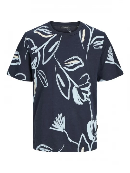 Foto van product JACK & JONES Shirt 'JJPalma' navy / pastelblauw / wit