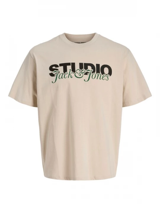 Foto van product JACK & JONES Shirt 'JJYuki' beige / groen / zwart