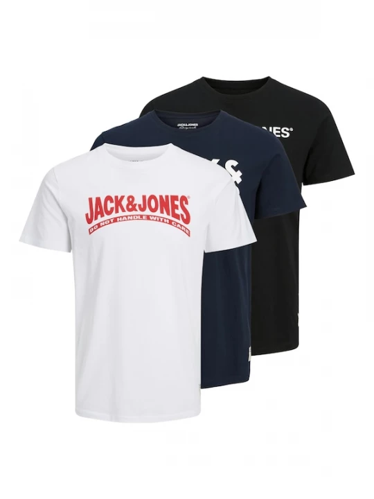 Foto van product JACK & JONES Shirt 'JOR30HISTORY' navy / rood / zwart / wit