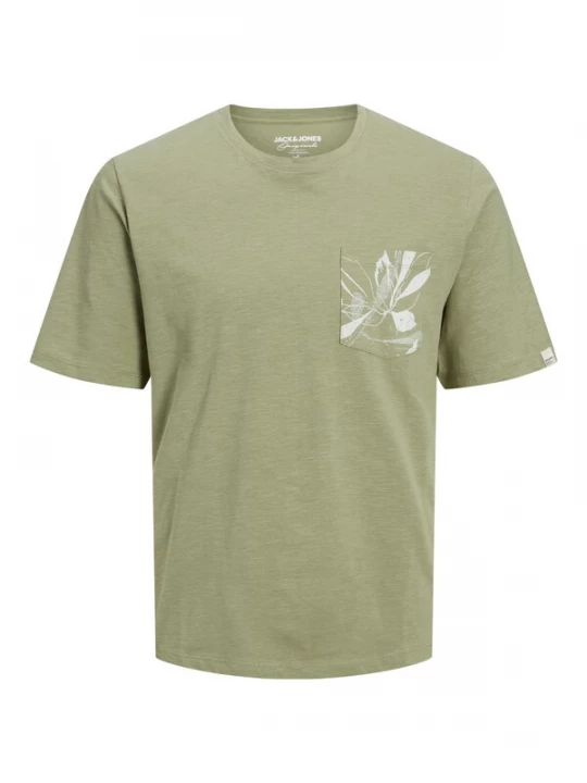 Foto van product JACK & JONES Shirt 'JORCrayon' olijfgroen / wit