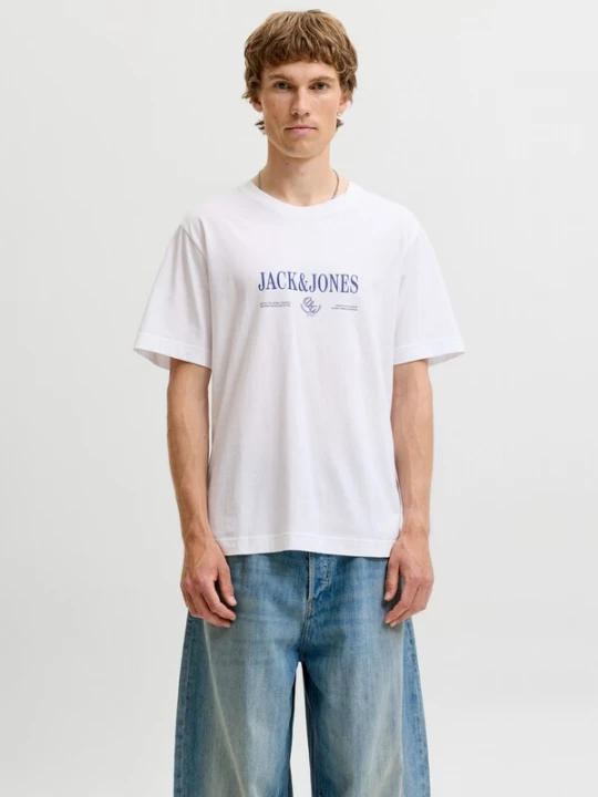 Foto van product JACK & JONES Shirt 'JORFREDERIKSBERG' blauw / wit
