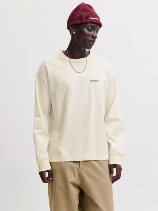 Foto van product JACK & JONES Shirt 'JORFREDERIKSBERG' wijnrood / wolwit