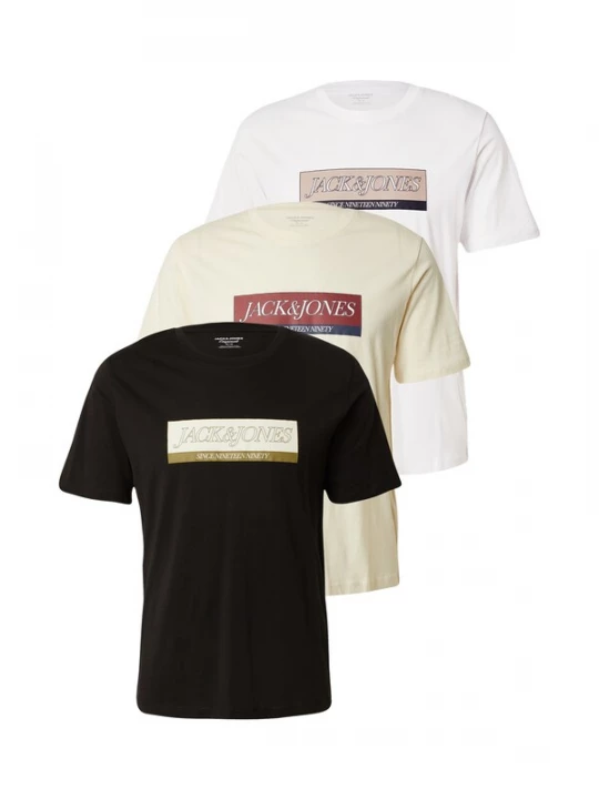 Foto van product JACK & JONES Shirt 'JORINWOOD' beige / blauw / rood / zwart
