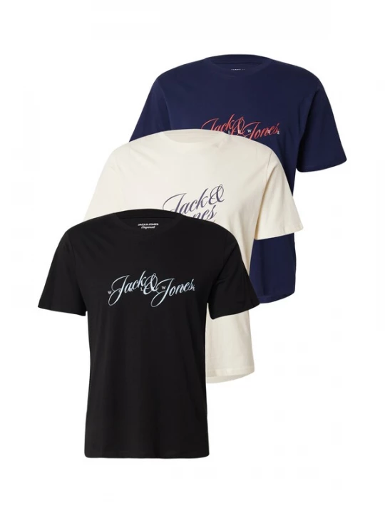 Foto van product JACK & JONES Shirt 'JORInwood' beige / marine / rood / zwart