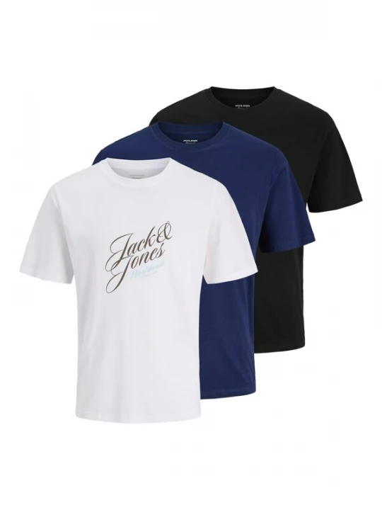 Foto van product JACK & JONES Shirt 'JORInwood' navy / bruin / zwart / wit