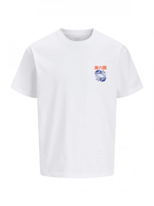 Foto van product JACK & JONES Shirt 'JORKPOT' blauw / oranje / wit