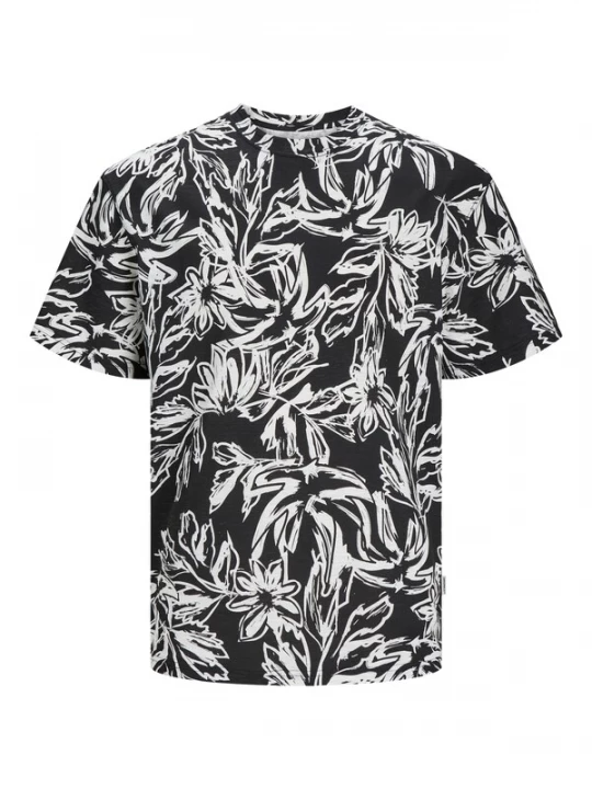 Foto van product JACK & JONES Shirt 'JORLafayette' zwart gemêleerd / wit