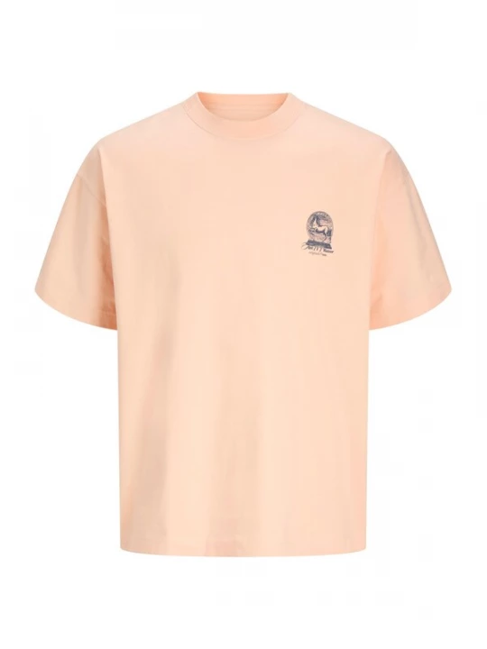 Foto van product JACK & JONES Shirt 'JORMAINE' donkergrijs / perzik