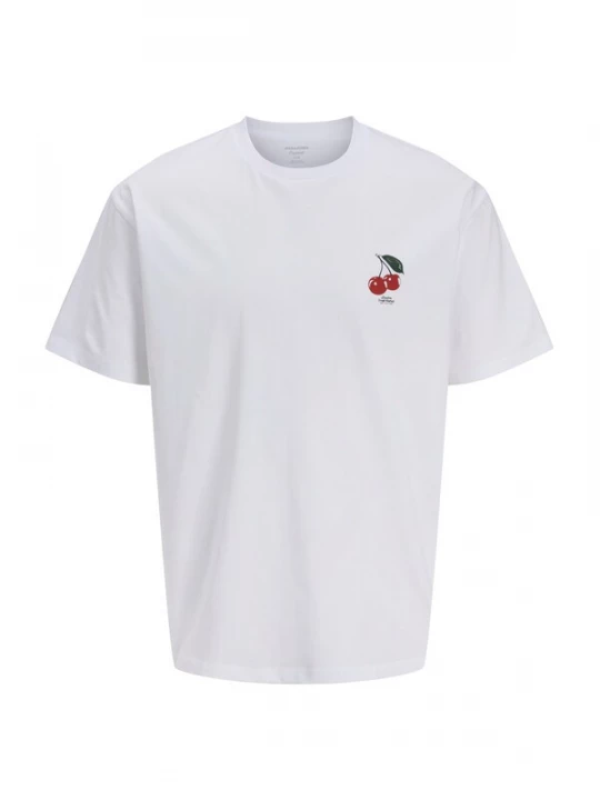 Foto van product JACK & JONES Shirt 'JORMARKET' donkergroen / bloedrood / wit