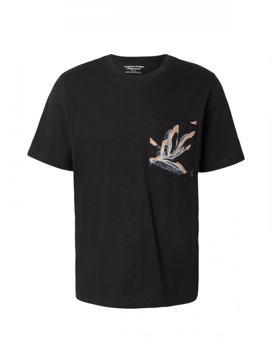 Foto van product JACK & JONES Shirt 'JORMONTAUK' lichtgrijs / zalm roze / zwart