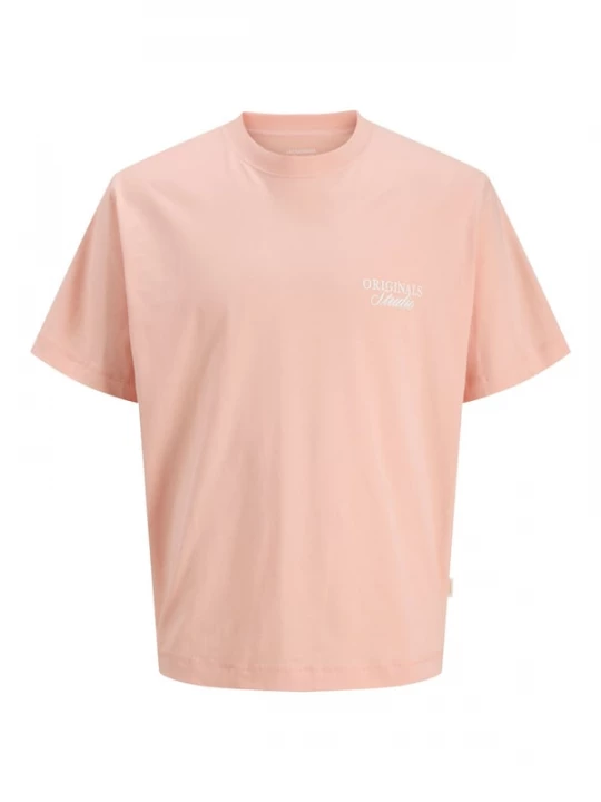 Foto van product JACK & JONES Shirt 'JORNorrebro' abrikoos / wit