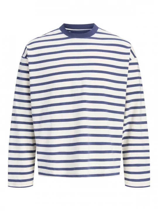 Foto van product JACK & JONES Shirt 'JORNORREBRO' crème / navy / wit