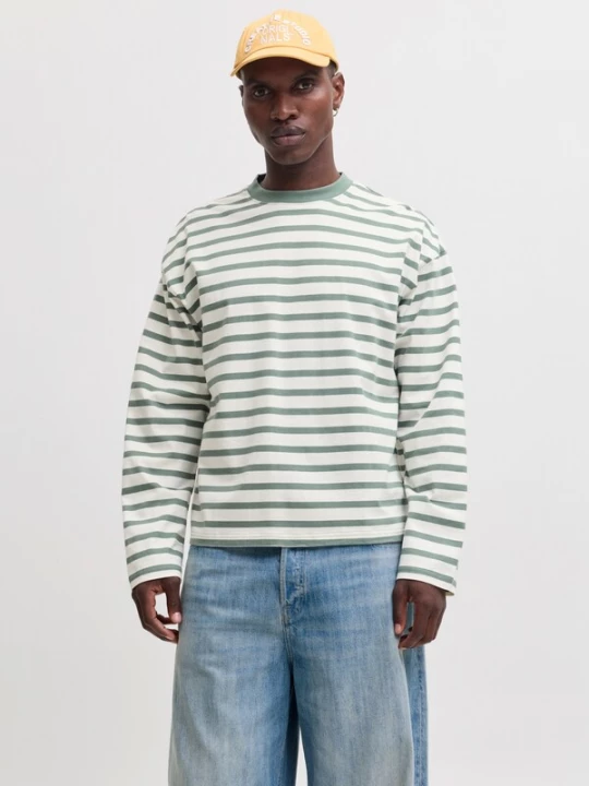 Foto van product JACK & JONES Shirt 'JORNORREBRO' curry / donkergroen / wit