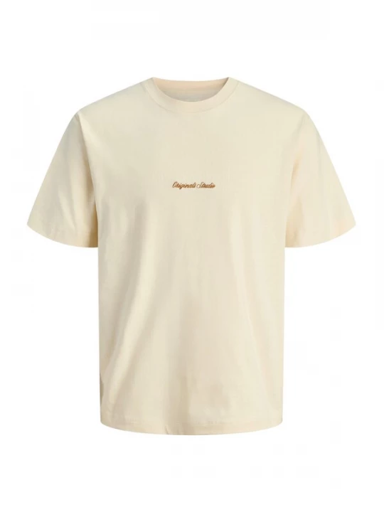 Foto van product JACK & JONES Shirt 'JORNorrebro' donkeroranje / wolwit