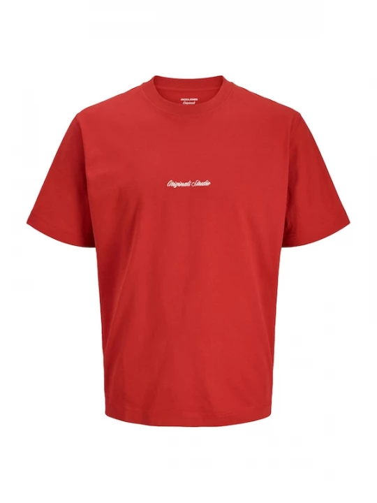 Foto van product JACK & JONES Shirt 'JORNorrebro' rood / wit